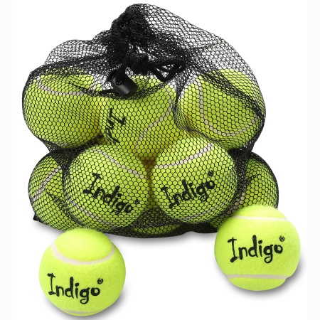 Купить Мяч для большого тенниса Indigo (12 шт в сетке) начальный уровень в Осе 