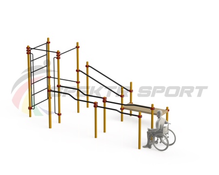 Купить Спортивный комплекс для инвалидов-колясочников WRK-D16_76mm в Осе 